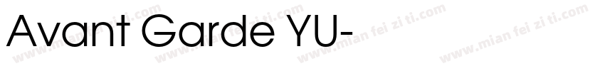 Avant Garde YU字体转换
